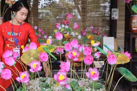 2019年顺化传统手工艺节的手工艺品