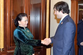IPU-140间隙：越南国会主席阮氏金银与部分国家国会领导会晤
