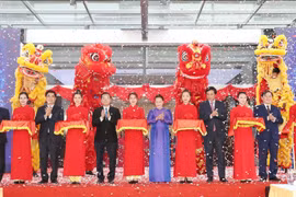 越南国会主席阮氏金银视察和乐高新技术园区