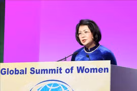 越南国家副主席邓氏玉盛率团出席第 29 届全球妇女峰会