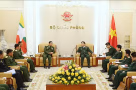 缅甸国防军总司令敏昂莱对越南进行正式访问