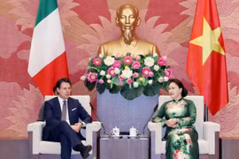 国会主席阮氏金银会见意大利总理朱塞佩·孔特
