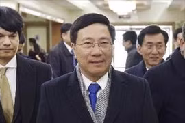 越南政府副总理兼外长范平明对朝鲜进行正式访问