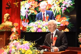 阮富仲出席胡志明国家政治学院成立70周年纪念典礼