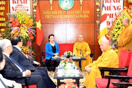 阮氏金银主席：越南佛教协会已成功举办2019年联合国卫塞节