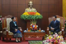 老挝华潘省代表团走访和平省并提前拜年
