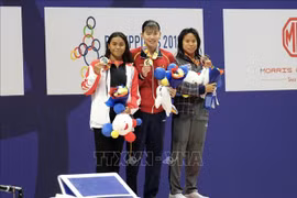 第30届东南亚运动会：阮氏映圆斩获女子200米个人混合泳金牌