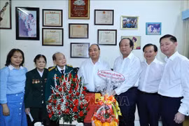 阮春福走访慰问胡志明市资深记者