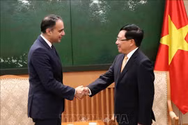 越南政府副总理兼外交部长范平明会见亚洲开发银行副行长赛义德