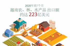 图表新闻：今年前7月越南农林水产品出口额约达223亿美元