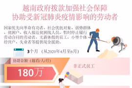 图表新闻：越南政府拨款协助劳动者应对疫情