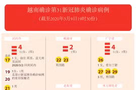 图表新闻：越南确诊第31新冠肺炎确诊病例