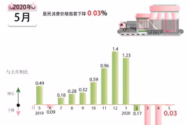 图表新闻：今年5月越南居民消费价格指数下降0.03%