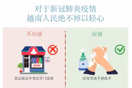 图表新闻：面对新冠肺炎疫情越南人民绝不掉以轻心