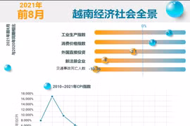 互动图表：2021年前8个月越南经济社会全景