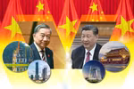 越共中央总书记苏林与中共中央总书记、国家主席习近平。图自《人民军报》