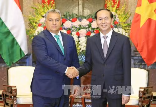 陈大光和阮氏金银会见匈牙利总理维克多•奥尔班 ảnh 1