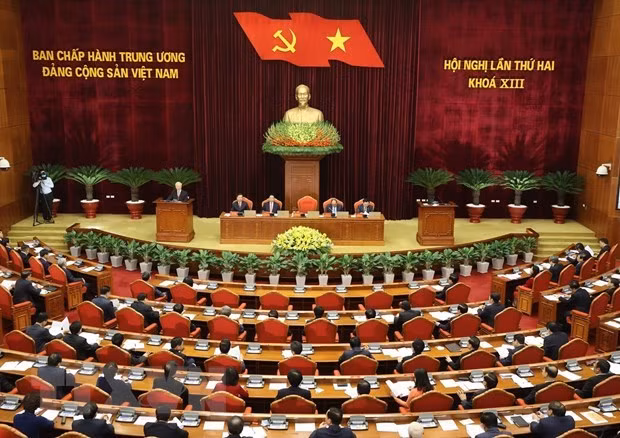 越共十三届中央委员会第二次全体会议:健全国家机构领导职务 ảnh 1 越共十三届中央委员会第二次全体会议:健全国家机构领导职务 ảnh 1