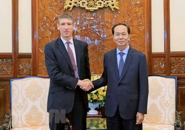 国家主席陈大光：越南重视加强越英战略伙伴关系 ảnh 1