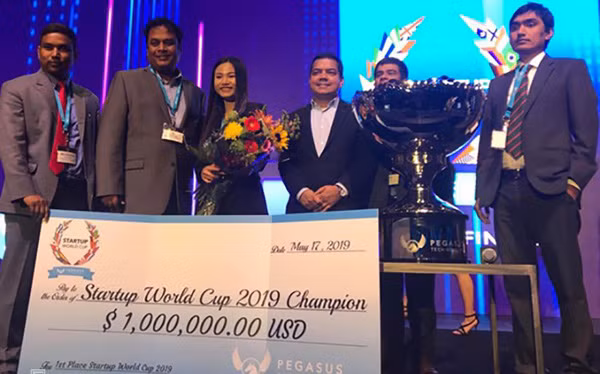 越南初创企业赢得2019创业世界杯冠军获100万美元投资奖励 ảnh 1