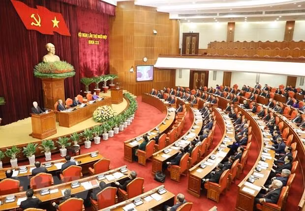 越共十二届中央委员会第十一次全体会议公报（第三号） ảnh 1