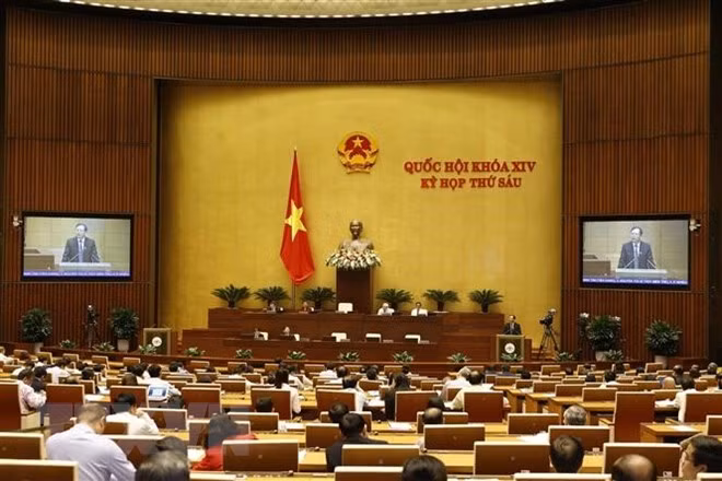 第十四届国会第六次会议：表决通过一项决议和讨论两项法律草案 ảnh 1