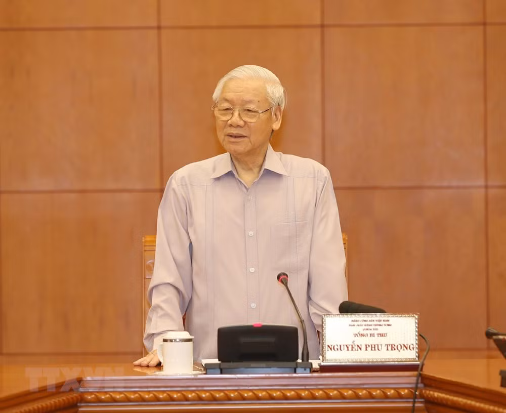 阮富仲：战略级干部队伍建设规划制定工作需谨慎、民主和公开 ảnh 1