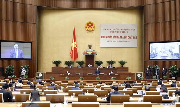 国会专职代表会议:讨论提请国会第三次会议审议的4项法律草案 ảnh 1 国会专职代表会议:讨论提请国会第三次会议审议的4项法律草案 ảnh 1