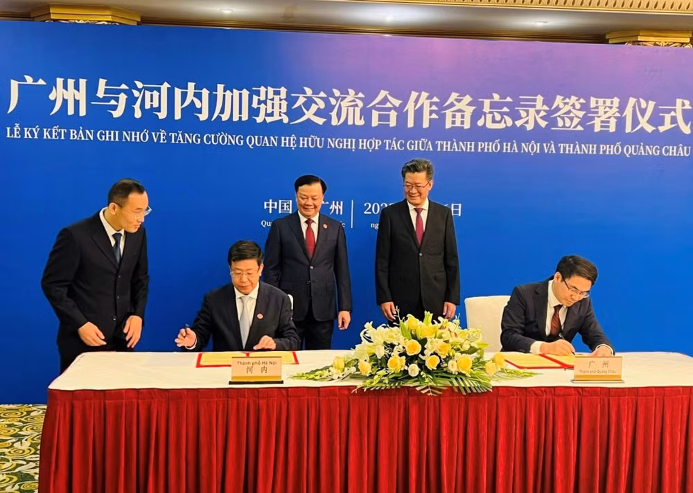 越南河内市与中国广东省广州市加强贸易旅游合作 ảnh 2