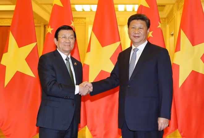 越南领导人致电祝贺中华人民共和国国庆节 ảnh 1