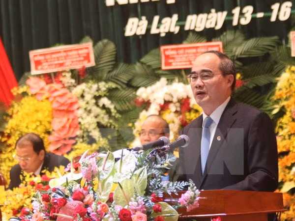 阮善仁同志出席越共林同省第十次代表大会 ảnh 1 阮善仁同志出席越共林同省第十次代表大会 ảnh 1