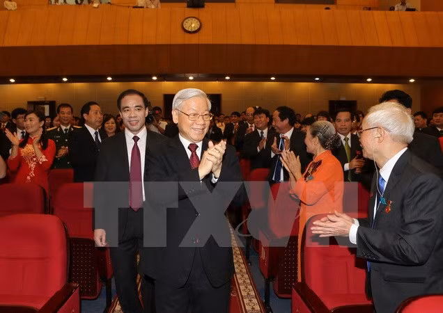 阮富仲总书记出席越共宣光省第十六次代表大会 ảnh 1 阮富仲总书记出席越共宣光省第十六次代表大会 ảnh 1