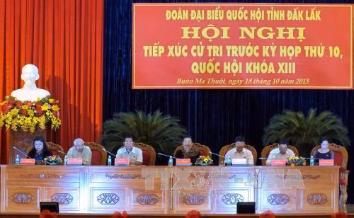 越南国会副主席丛氏放接触得乐省选民 ảnh 1 越南国会副主席丛氏放接触得乐省选民 ảnh 1