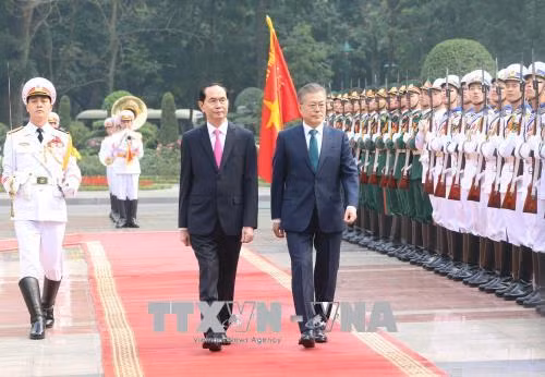 越南与韩国发表联合声明 ảnh 1