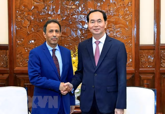 国家主席陈大光会见前来辞行的沙特阿拉伯驻越大使约哈尼 ảnh 1 国家主席陈大光会见前来辞行的沙特阿拉伯驻越大使约哈尼 ảnh 1