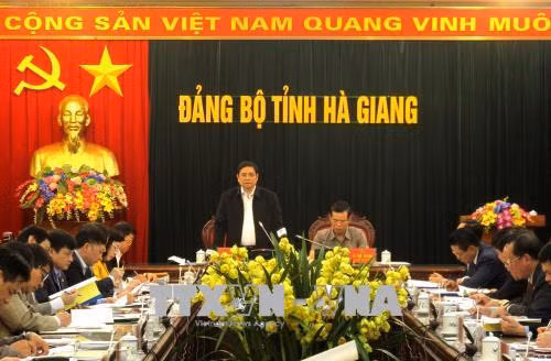范明正来到河江省调研 ảnh 2