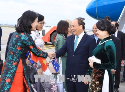 阮春福前往澳大利亚悉尼市出席东盟—澳大利亚特别峰会 ảnh 1 阮春福前往澳大利亚悉尼市出席东盟—澳大利亚特别峰会 ảnh 1