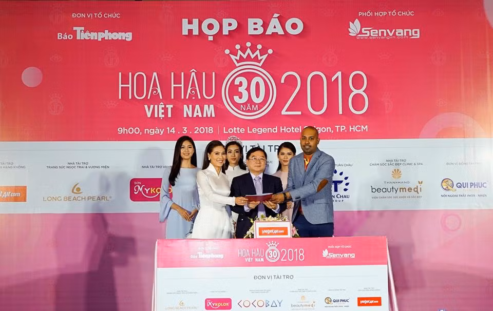 越捷航空成为2018年越南小姐大赛航空承运商 ảnh 2