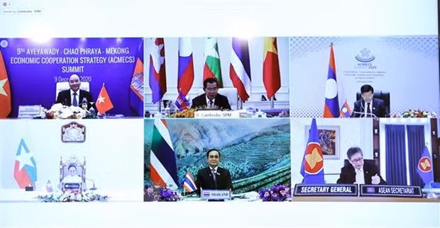 ACMECS- 9：各国通过《金边宣言》 泰国提出3个重点合作领域 ảnh 1