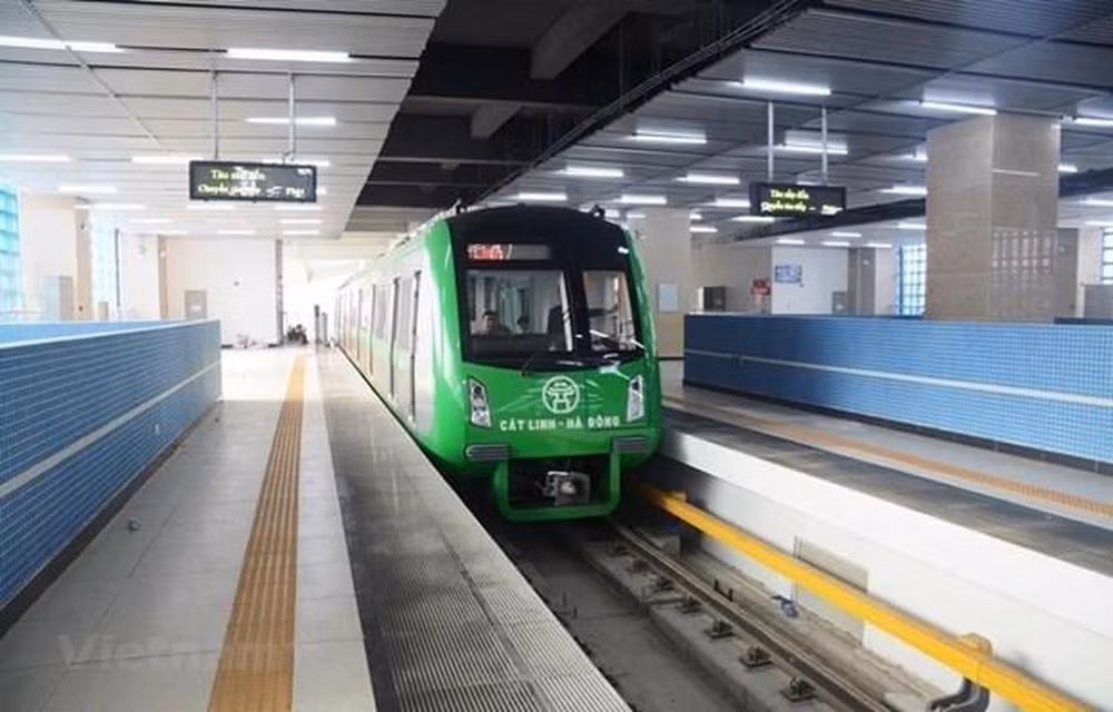 河内轻轨吉灵—河东线投入试运行 ảnh 1