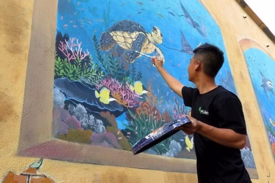 街头艺术项目首次在胡志明市展开 ảnh 1