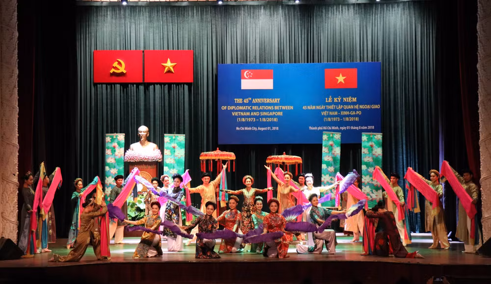 越南与新加坡纪念两国建交45周年 ảnh 1