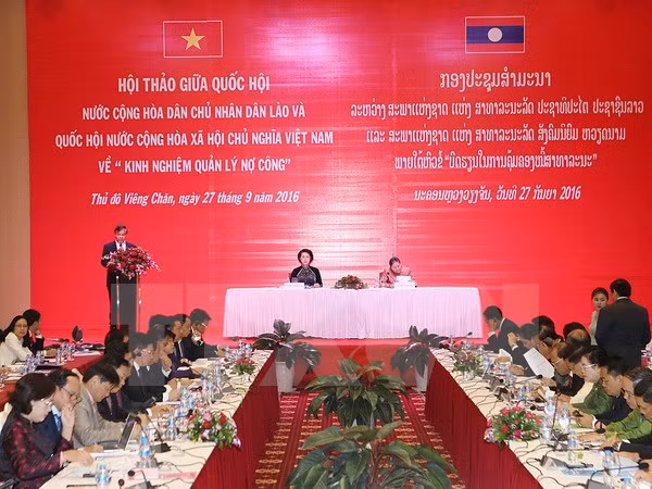 越老两国国会分享公债管理经验 ảnh 1