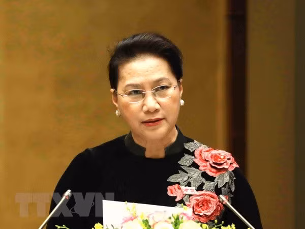 国会主席阮氏金银：越南国会将继续秉着创新、为民精神完成各项目标任务 ảnh 1