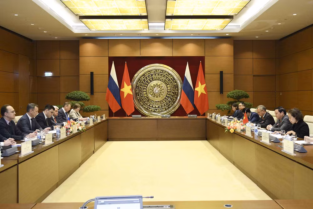 越南国会副主席阮克定与俄罗斯联邦委员会第一副主席安德烈·亚茨金举行会谈 ảnh 2