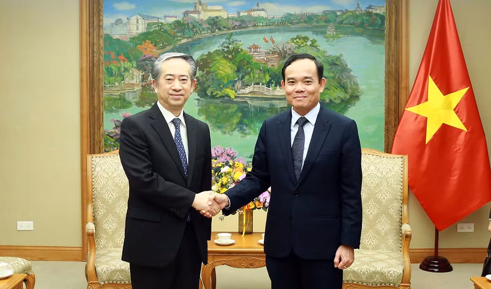 越南政府副总理陈流光会见中国驻越大使熊波 ảnh 1 越南政府副总理陈流光会见中国驻越大使熊波 ảnh 1