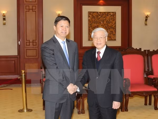 越共中央总书记阮富仲会见中共中央总书记特使宋涛 ảnh 1 越共中央总书记阮富仲会见中共中央总书记特使宋涛 ảnh 1