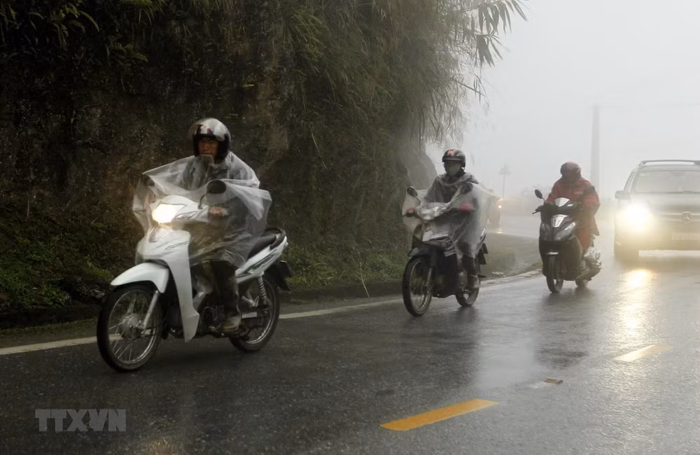  1月28日夜晚起越南北部山区普降大雨 ảnh 1