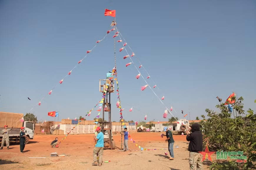 2022年壬寅春节：联合国南苏丹维和特派团独特的春幡子 ảnh 1