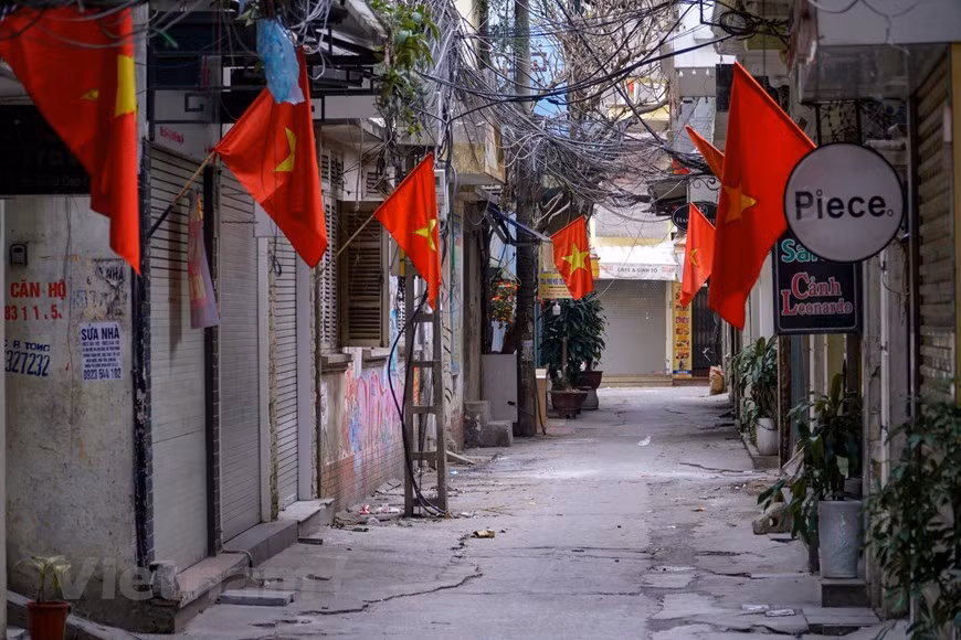 组图：2022壬寅年大年初一祥和宁静的河内街道 ảnh 7